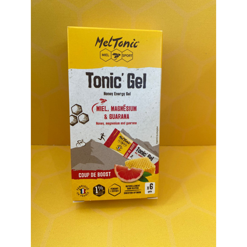 Boite Gel énergétique Coup de boost Miel magnésium guarana