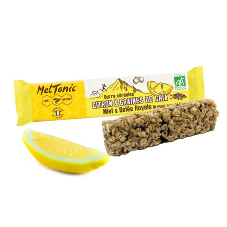 Barre céréales bio Citron et graines de chia