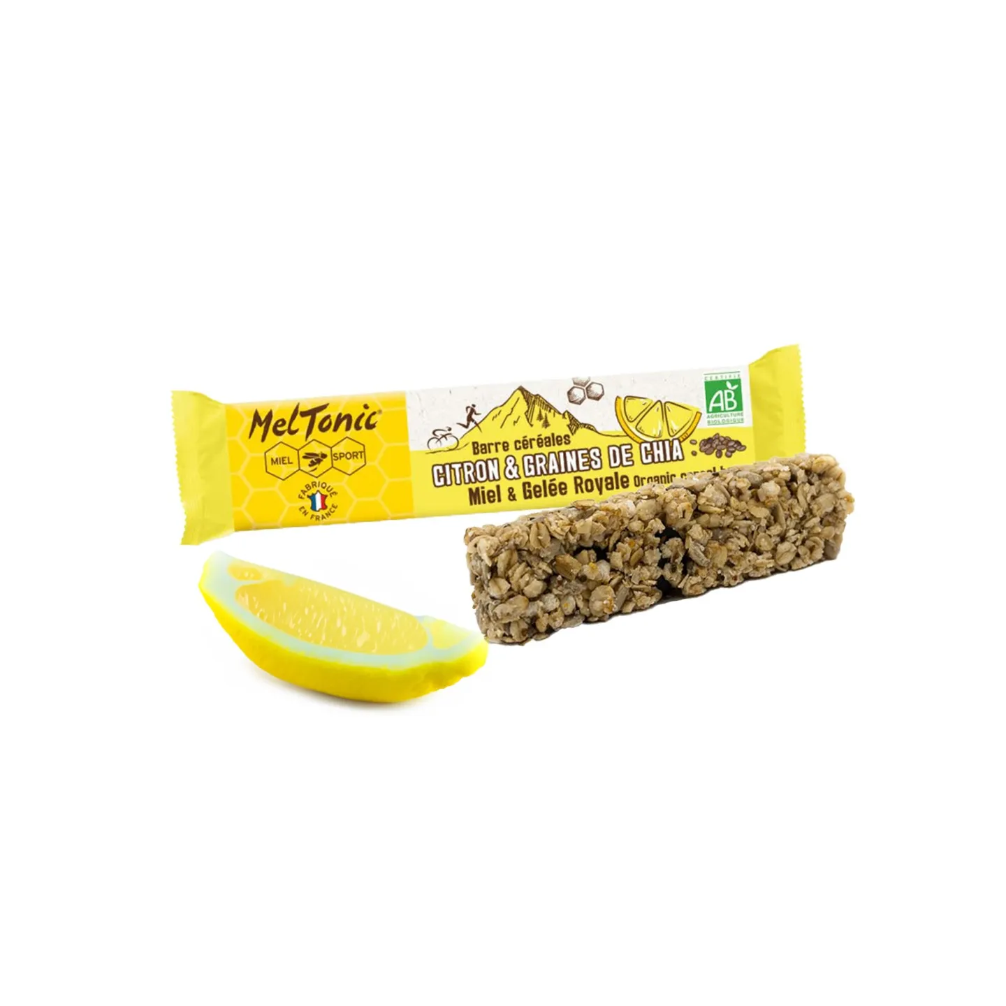 Barre céréales bio Citron et graines de chia