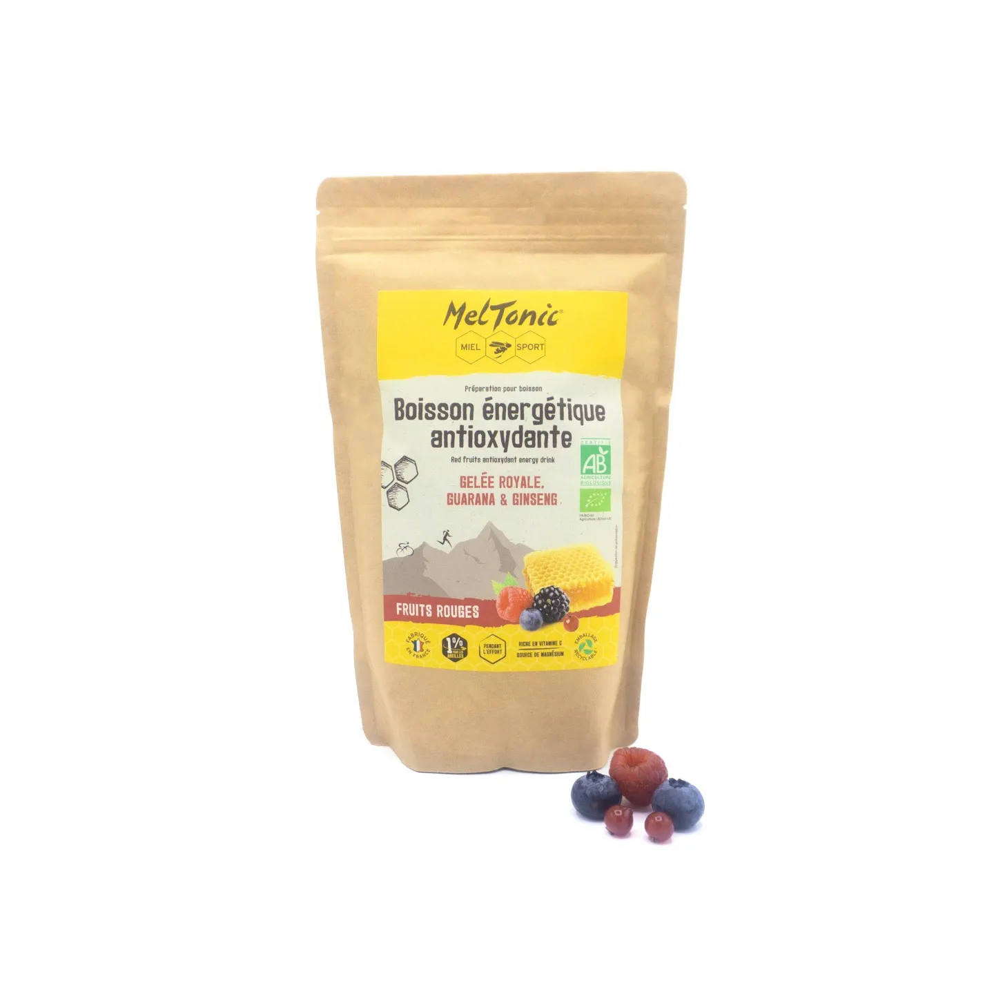 Boisson énergétique bio Fruits rouges Format éco 700g