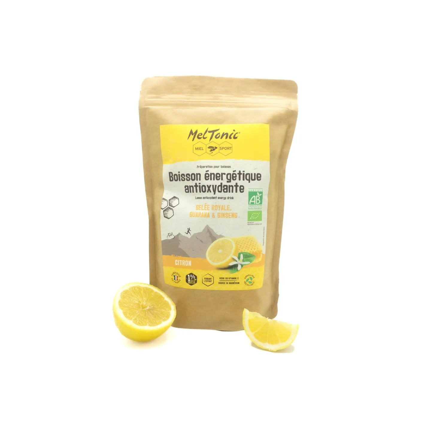 Boisson énergétique bio Citron Format éco 700g
