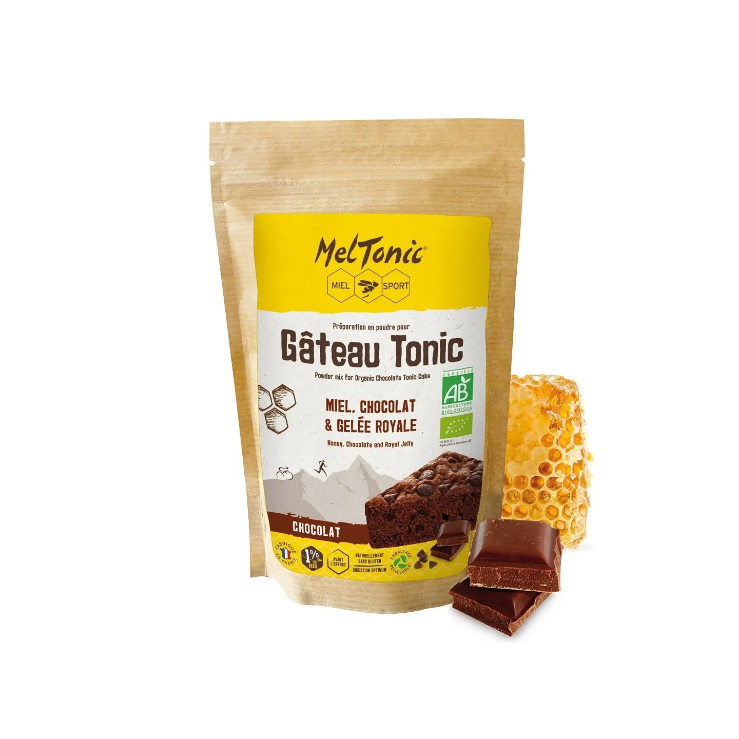 Gâteau énergétique bio Chocolat miel gelée royale
