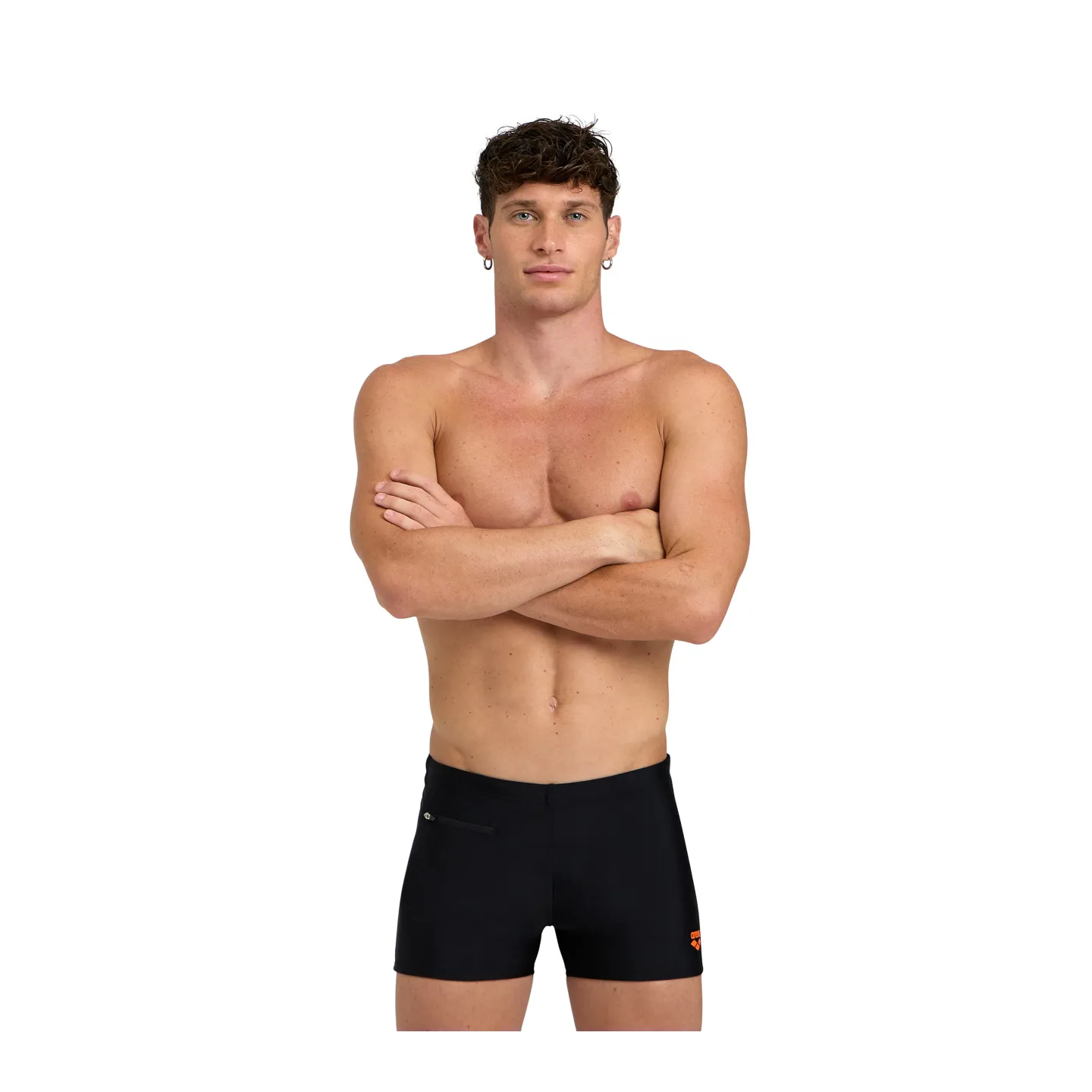 Maillot Homme ARENA ZIP SWIM SHORT BLACK