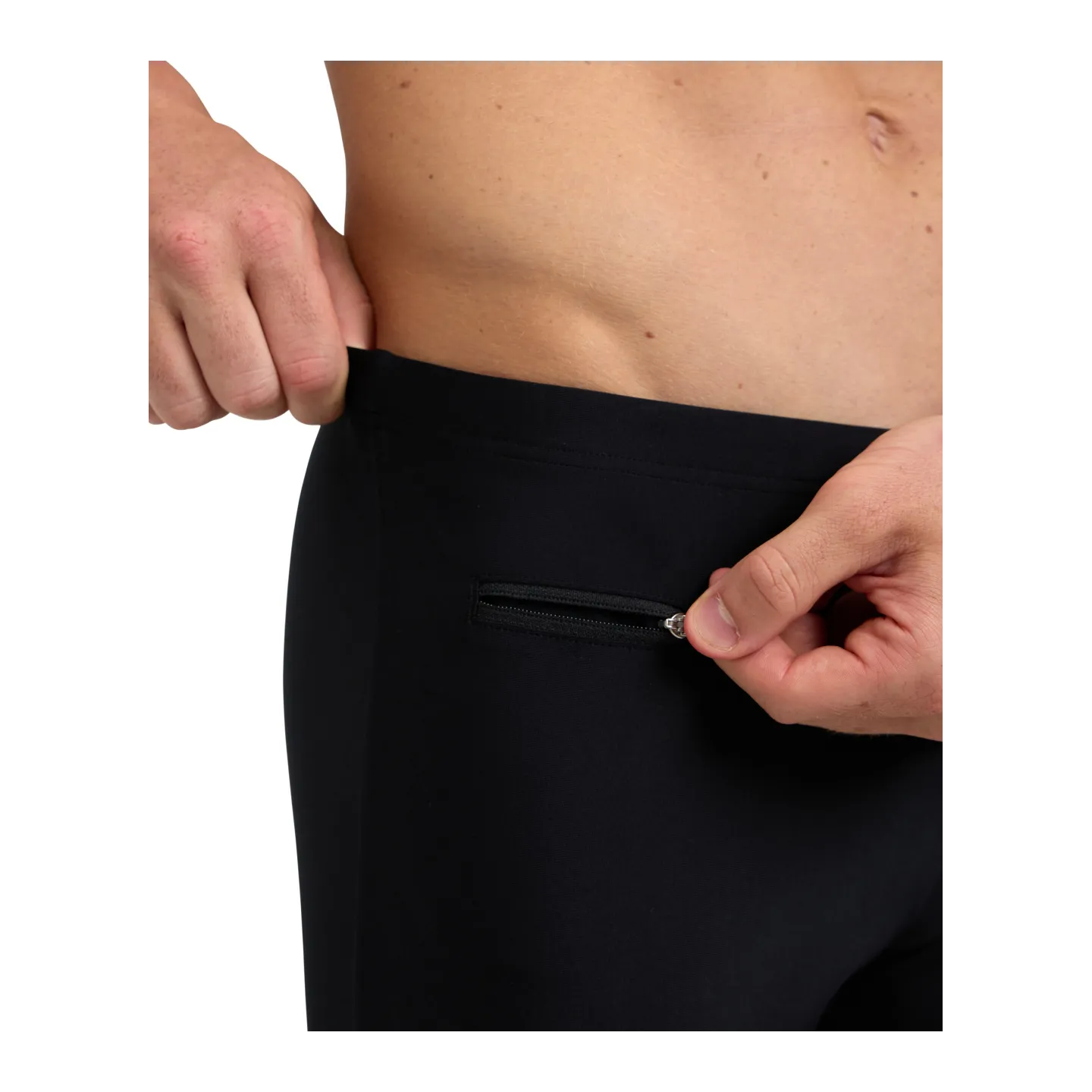 Maillot Homme ARENA ZIP SWIM SHORT BLACK