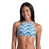 CROP THINK R WHITE MULTI-YELLOW STAR L