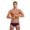 Maillot Homme ARENA ONE 12CM SWIM BRIEFS BIG LOG NAVY FLUO RED