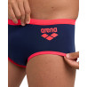 Maillot Homme ARENA ONE 12CM SWIM BRIEFS BIG LOG NAVY FLUO RED