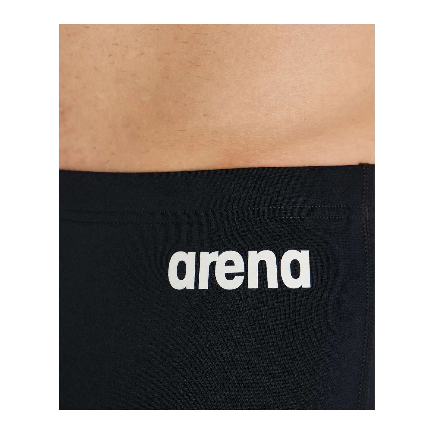 Maillot Homme  ARENA TEAM SWIM SHORT SOLID BLACK-WHITE