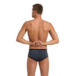 Maillot Homme ARENA ONE 12CM SWIM BRIEFS BIG LOGO ASPHALT BLACK