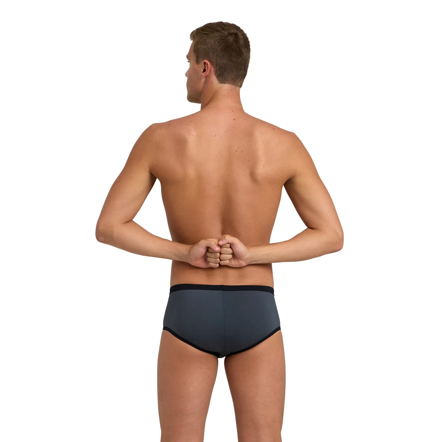 Maillot Homme ARENA ONE 12CM SWIM BRIEFS BIG LOGO ASPHALT BLACK