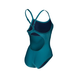 Maillot Femme ARENA SOLID SWIMSUIT LIGHTDROP BACK DEEP TEAL