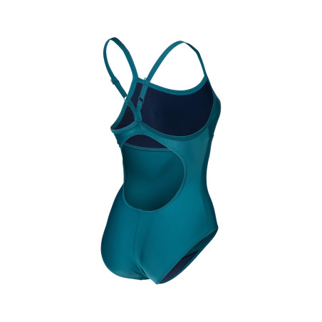 Maillot Femme ARENA SOLID SWIMSUIT LIGHTDROP BACK DEEP TEAL