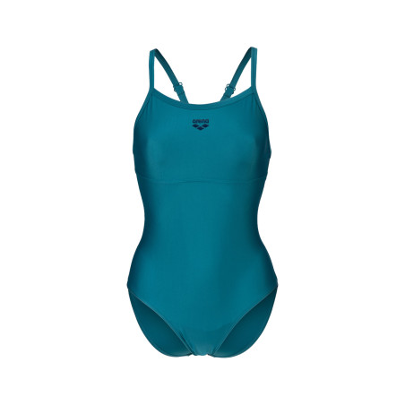 Maillot Femme ARENA SOLID SWIMSUIT LIGHTDROP BACK DEEP TEAL