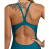 Maillot Femme ARENA SOLID SWIMSUIT LIGHTDROP BACK DEEP TEAL