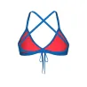 Maillot Femme ARENA TEAM SWIM TOP TIE BACK SOLID BLUE RIVER