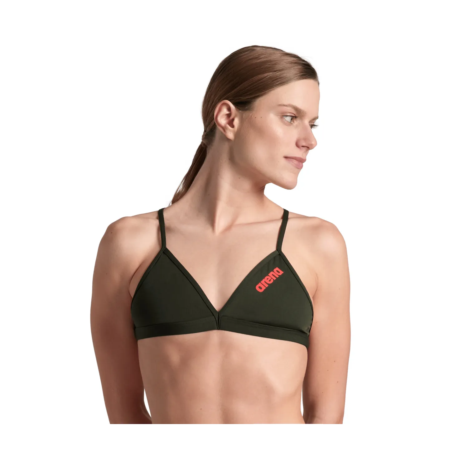 Maillot Femme ARENA TEAM SWIM TOP TIE BACK SOLID DARK SAGE