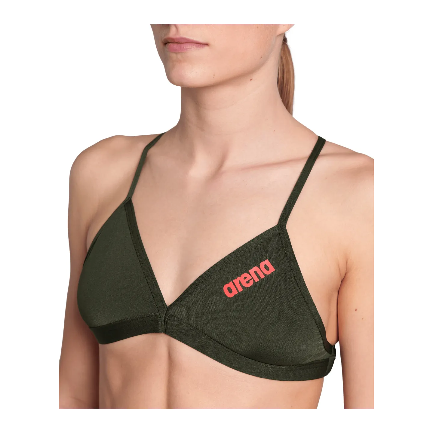 Maillot Femme ARENA TEAM SWIM TOP TIE BACK SOLID DARK SAGE