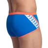 Maillot Homme ARENA ICONS SWIM LOW WAIST SHORT SOLID BLUE RIVER BRIGHT CORAL