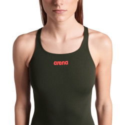 Maillot Femme ARENA TEAM SWIMSUIT SWIM PRO SOLID DARK SAGE