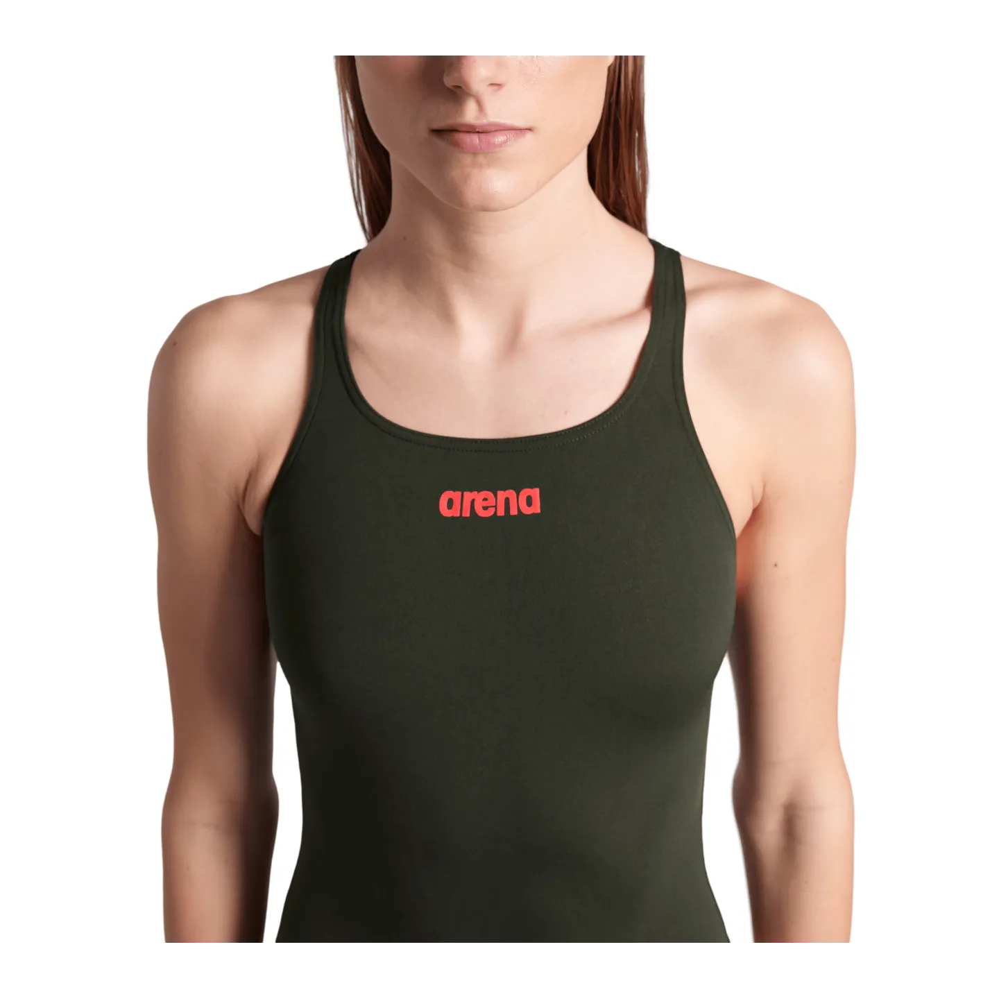 Maillot Femme ARENA TEAM SWIMSUIT SWIM PRO SOLID DARK SAGE