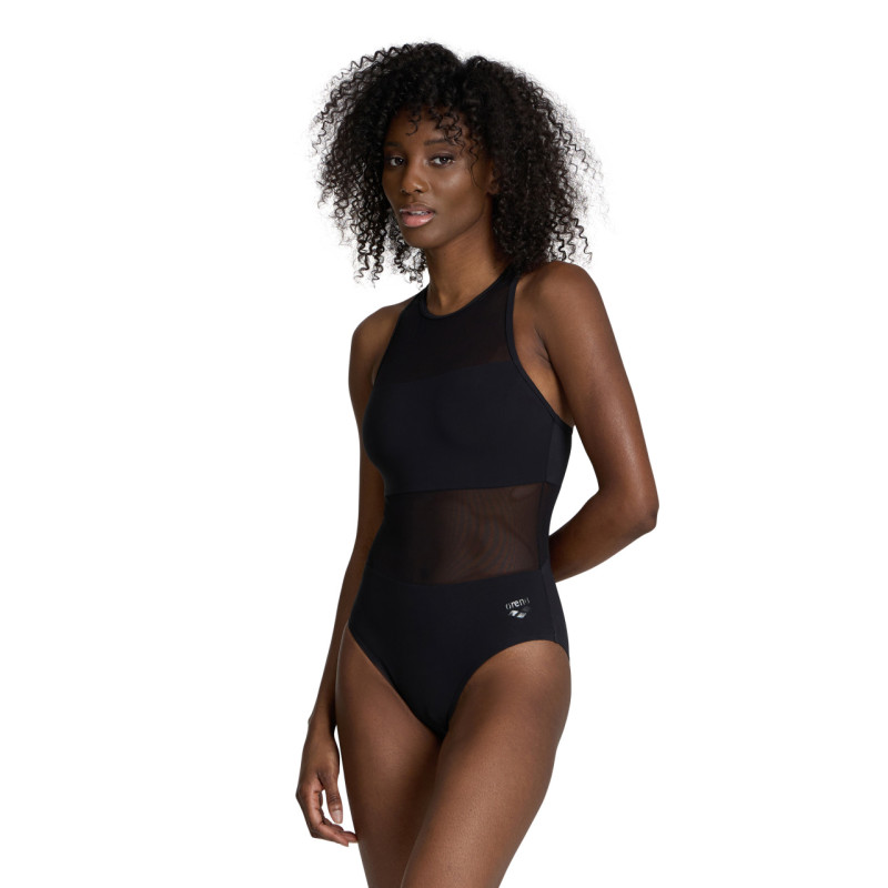 Maillot Femme ARENA MESH PANELS SWIMSUIT VENT BLACK
