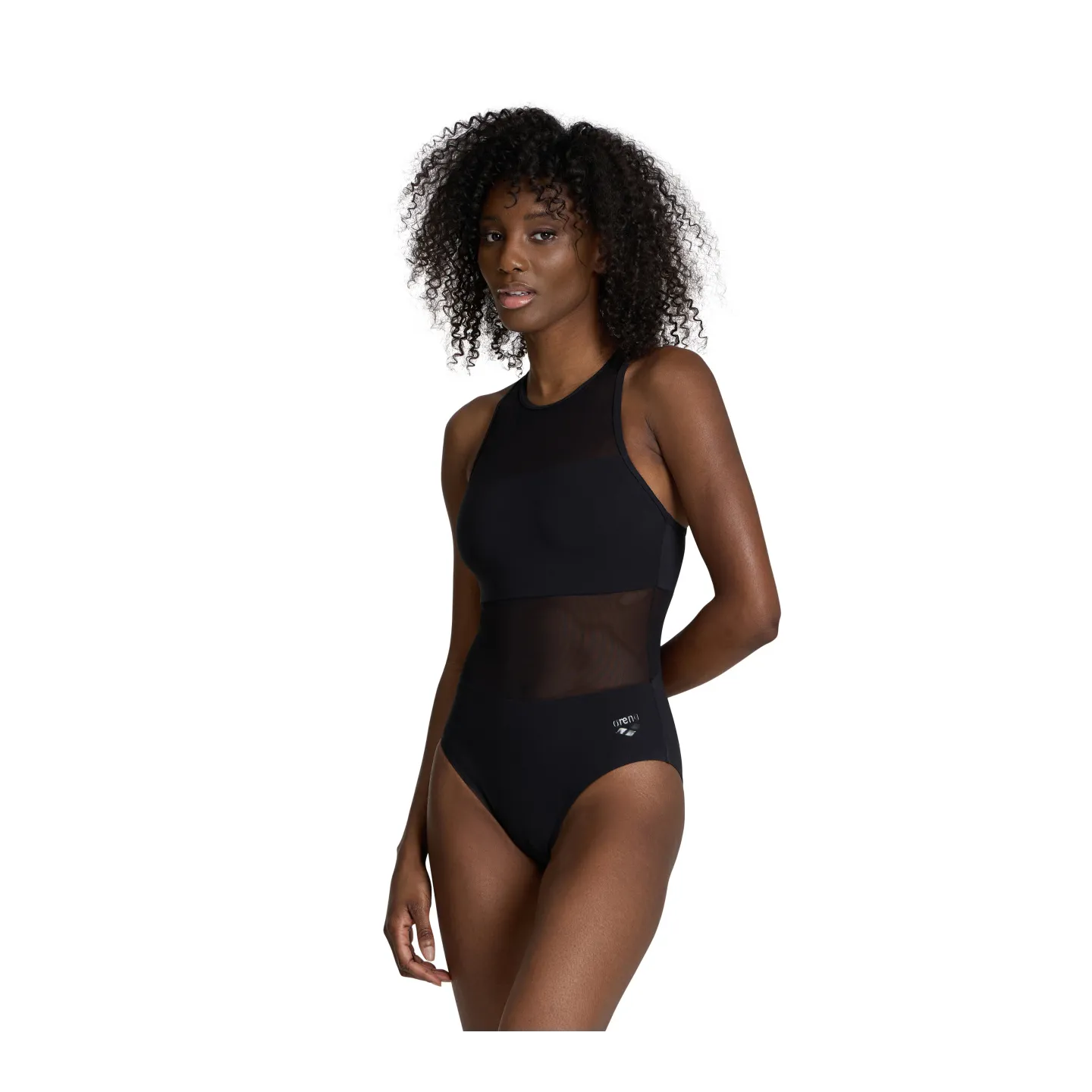 Maillot Femme ARENA MESH PANELS SWIMSUIT VENT BLACK