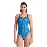 Maillot Femme ARENA POOLTILES SWIMSUIT CHALLENGE BLACK BLUE MULTI