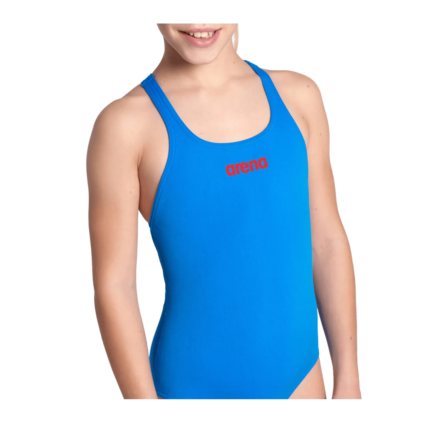 Maillot fille  ARENA TEAM SWIMSUIT SWIM PRO SOLID BLUE RIVER