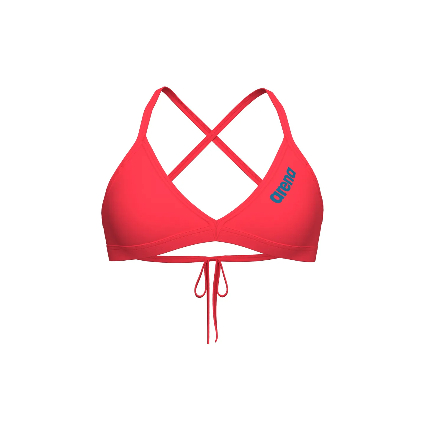 Maillot Femme ARENA TEAM SWIM TOP TIE BACK SOLID BRIGHT CORAL