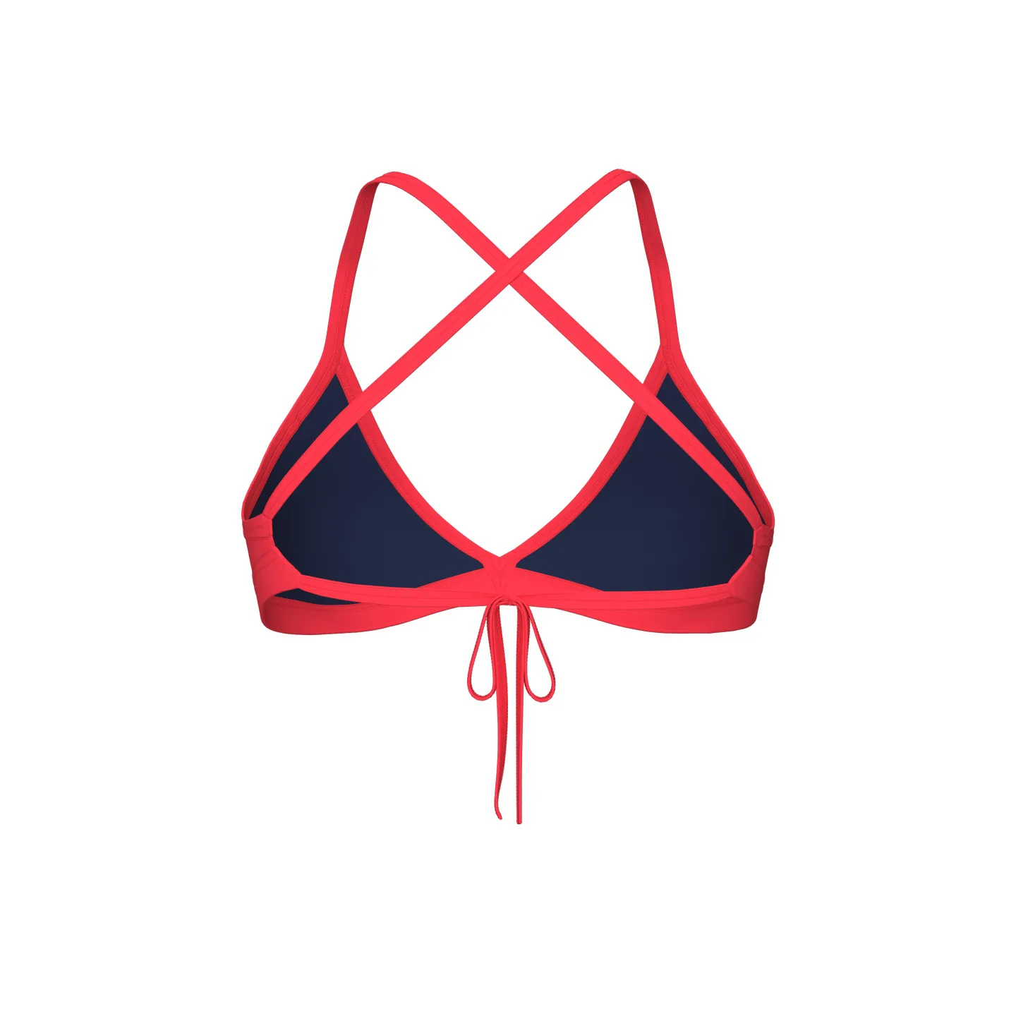Maillot Femme ARENA TEAM SWIM TOP TIE BACK SOLID BRIGHT CORAL