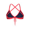 Maillot Femme ARENA TEAM SWIM TOP TIE BACK SOLID BRIGHT CORAL