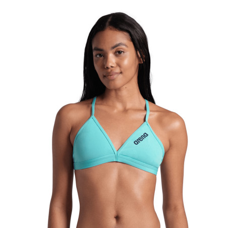 Maillot Femme ARENA TEAM SWIM TOP TIE BACK SOLID WATER