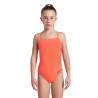 Maillot fille  ARENA TEAM SWIMSUIT CHALLENGE SOLID BRIGHT CORAL