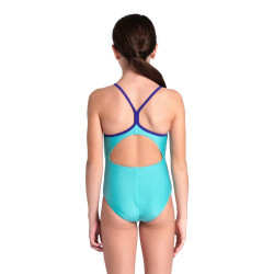 Maillot Fille ARENA SWIMSUIT LIGHT DROP SOLID WATER NEON BLUE
