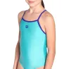 Maillot Fille ARENA SWIMSUIT LIGHT DROP SOLID WATER NEON BLUE