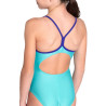 Maillot Fille ARENA SWIMSUIT LIGHT DROP SOLID WATER NEON BLUE