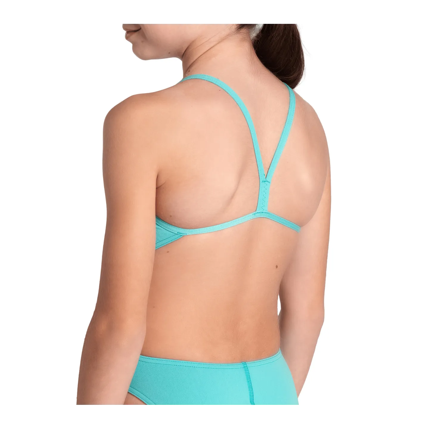 Maillot Fille ARENA  TEAM SWIMSUIT CHALLENGE SOLID WATER
