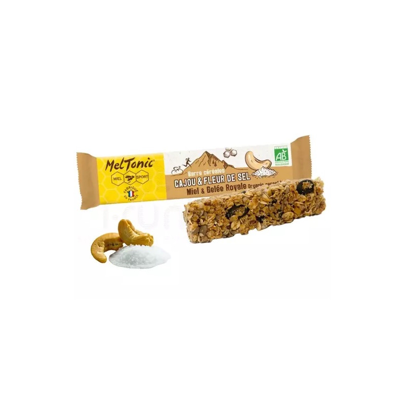 Barre céréales bio Noix de cajou et Fleur de sel de Guérande
