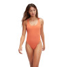 MAILLOT DE BAIN FEMME ECO TEXTURED DEEP U-BACK BRO/ORA