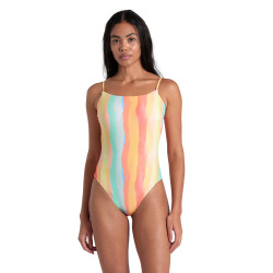 Maillot Femme ARENA WATER PRINT SWIMSUIT MULTISTRIPES