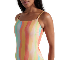 Maillot Femme ARENA WATER PRINT SWIMSUIT MULTISTRIPES