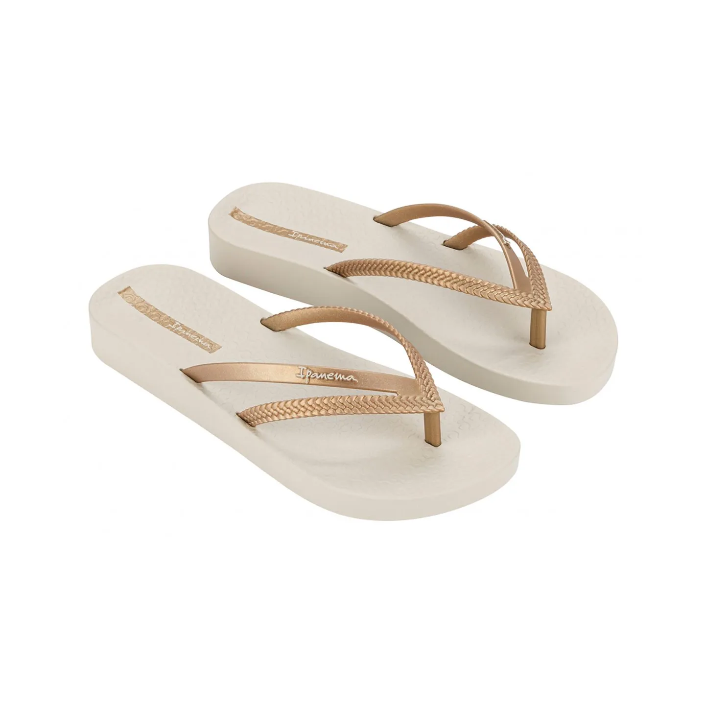 SANDALES IPANEMA BOSSA SOFT V FEM BEIGE/GOLD