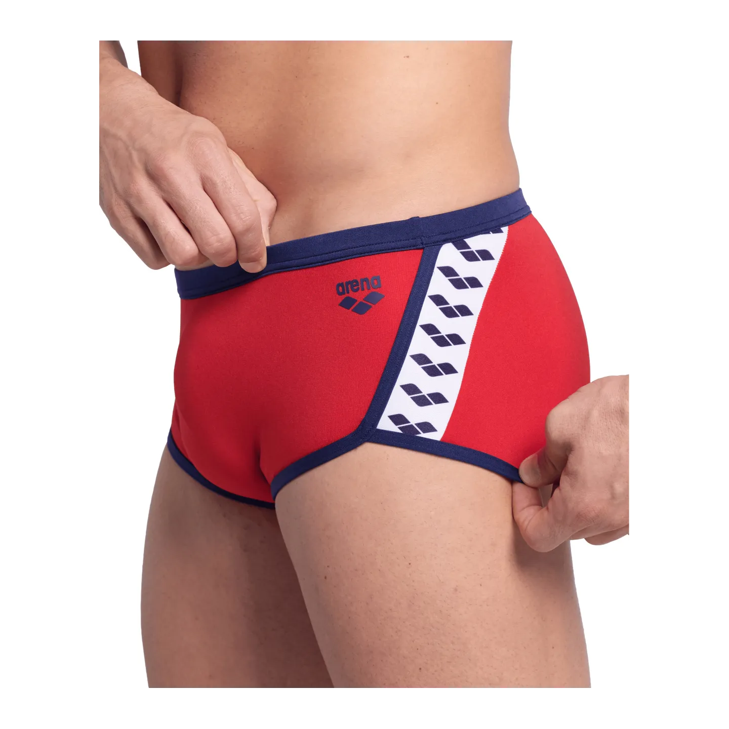 Maillot Homme ARENA ICONS SWIM LOW WAIST SHORT SOLID RED NAVY