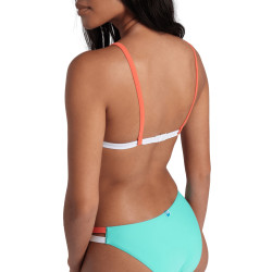 Maillot Femme ARENA PRO_FILE BIKINI TRIANGLE WATER CALYPSO CORAL WHITE