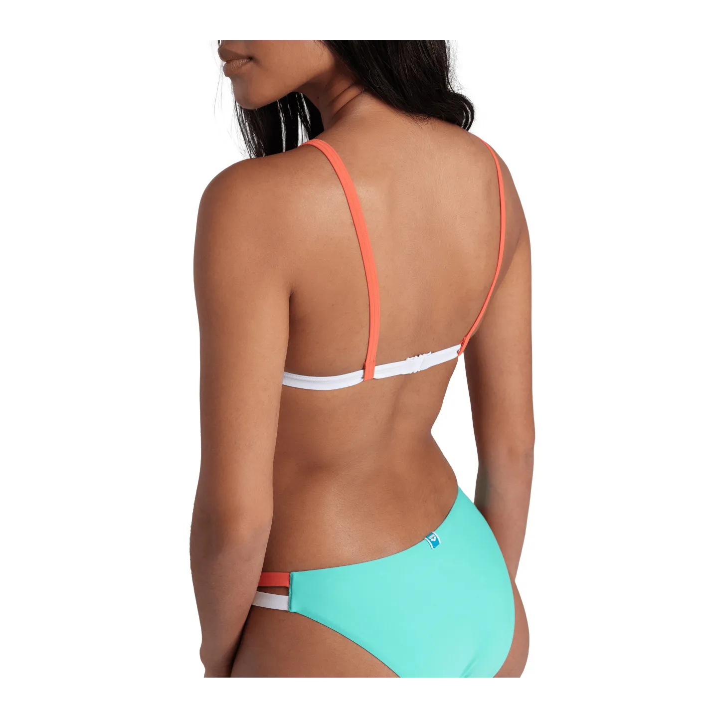 Maillot Femme ARENA PRO_FILE BIKINI TRIANGLE WATER CALYPSO CORAL WHITE