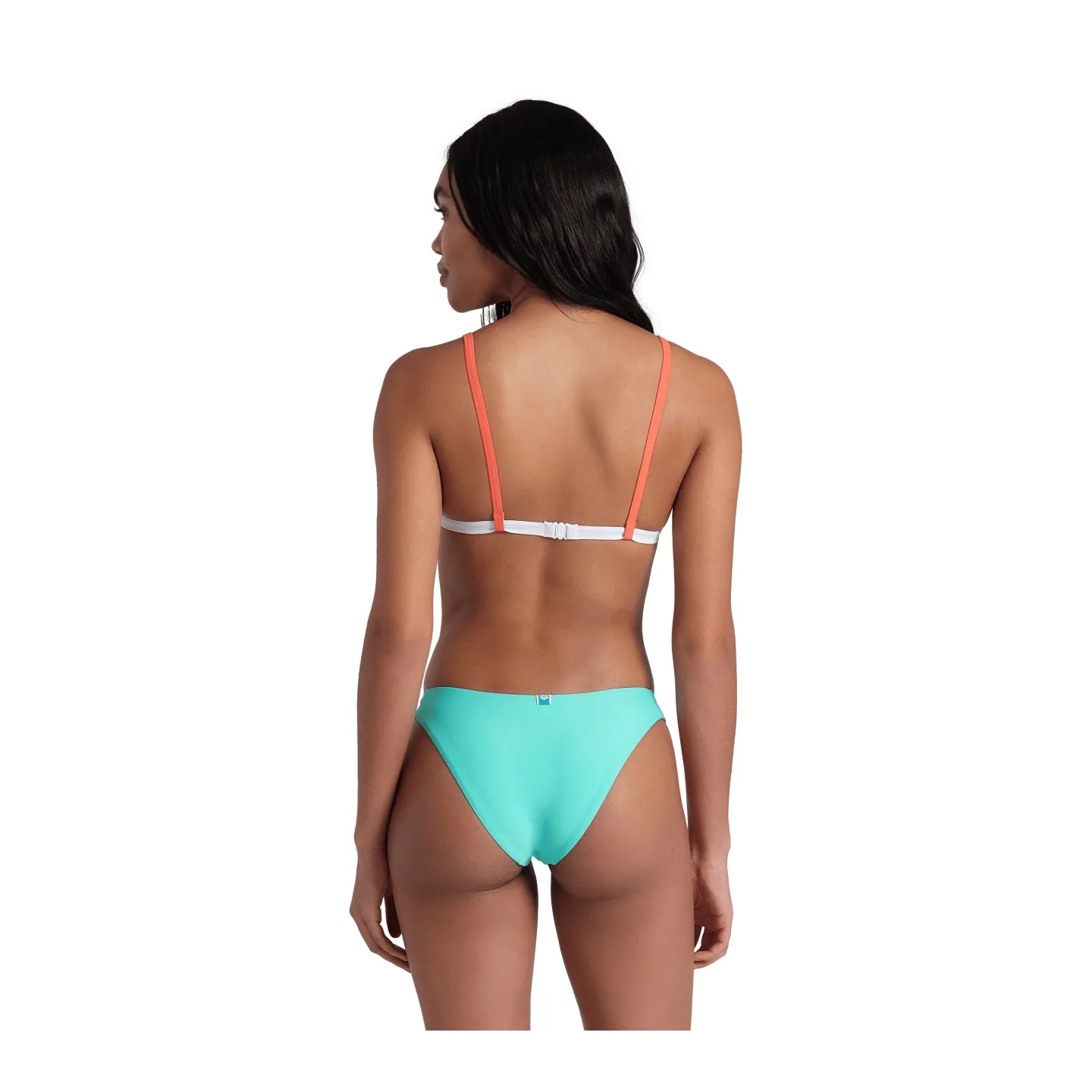 Maillot Femme ARENA PRO_FILE BIKINI TRIANGLE WATER CALYPSO CORAL WHITE