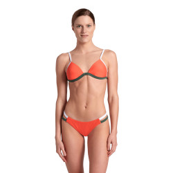 Maillot Femme ARENA PRO_FILE BIKINI TRIANGLE CALYPSO CORAL SAGE WHITE