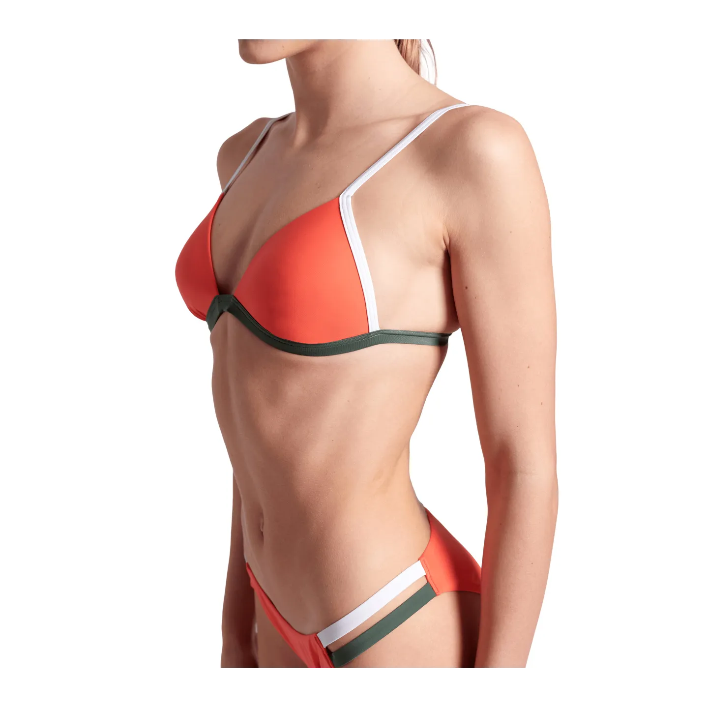 Maillot Femme ARENA PRO_FILE BIKINI TRIANGLE CALYPSO CORAL SAGE WHITE
