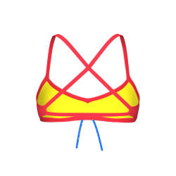 BANDEAU LIVE R BRIGHT CORAL-YELLOW