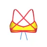 BANDEAU LIVE R BRIGHT CORAL-YELLOW